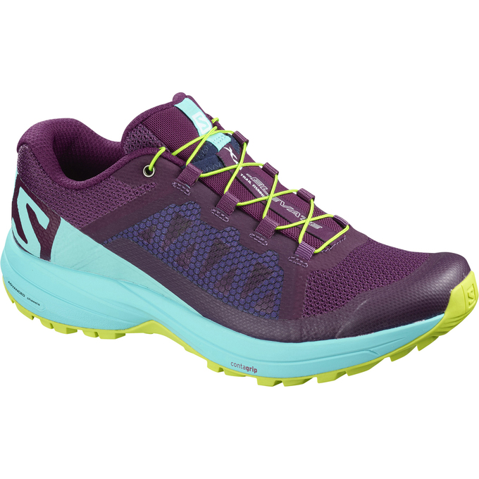 Zapatillas Trail Running Salomon Mujer Moradas Oscuro / Azules - Salomon Argentina XA ELEVATE W ,806